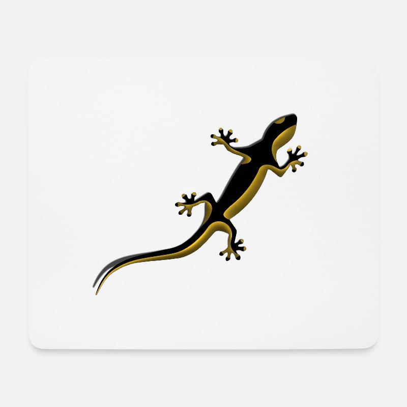 Gecko - Mousepad (Querformat) - Weiß
