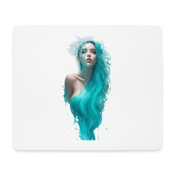 ätherische Halbkörperporträt einer Frau Wasser F - Mousepad (Querformat) - Weiß - Vorne
