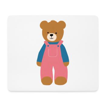 Teddy - Mousepad (Querformat) - Weiß - Vorne