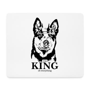 Bouvier australien roi de tout Wilsigns - Tapis de souris (format paysage) - blanc - Devant
