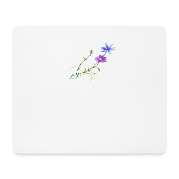 fleurs printanières, aquarelle - Tapis de souris (format paysage) - blanc - Devant