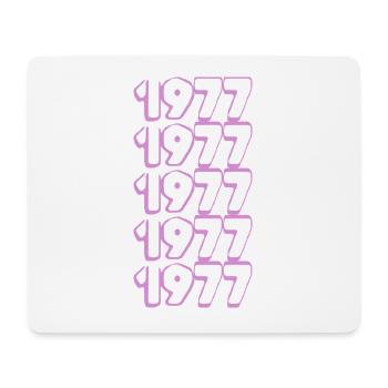 1977 - Mousepad (Querformat) - Weiß - Vorne