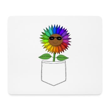 Sommenblume dans votre poche - Tapis de souris (format paysage) - blanc - Devant