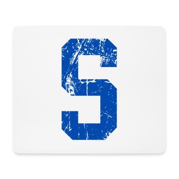 Retro Sportbuchstaben - Mousepad (Querformat) - Weiß - Vorne