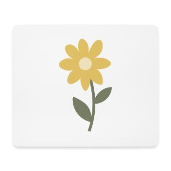 Minimal Flower Bloomdesign - Mouse Pad (horizontal) - white - Front