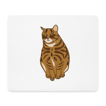 Landrace cat - Mouse Pad (horizontal) - white - Front