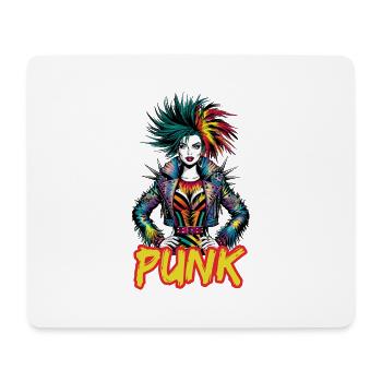 Punk Art Style Punk Girl für Rebellen - Mousepad (Querformat) - Weiß - Vorne