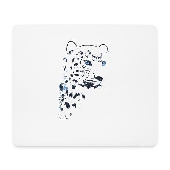 leopard, cat, wildcat, painting, drawing - Mouse Pad (horizontal) - white - Front