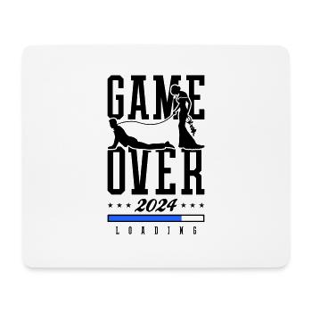 Hochzeit Loading 2024 Game Over - Mousepad (Querformat) - Weiß - Vorne