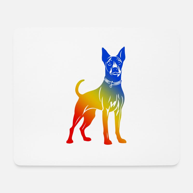 Pinscher Hund - Mousepad (Querformat) - Weiß