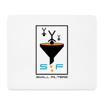 Petits filtres - Tapis de souris (format paysage) - blanc - Devant
