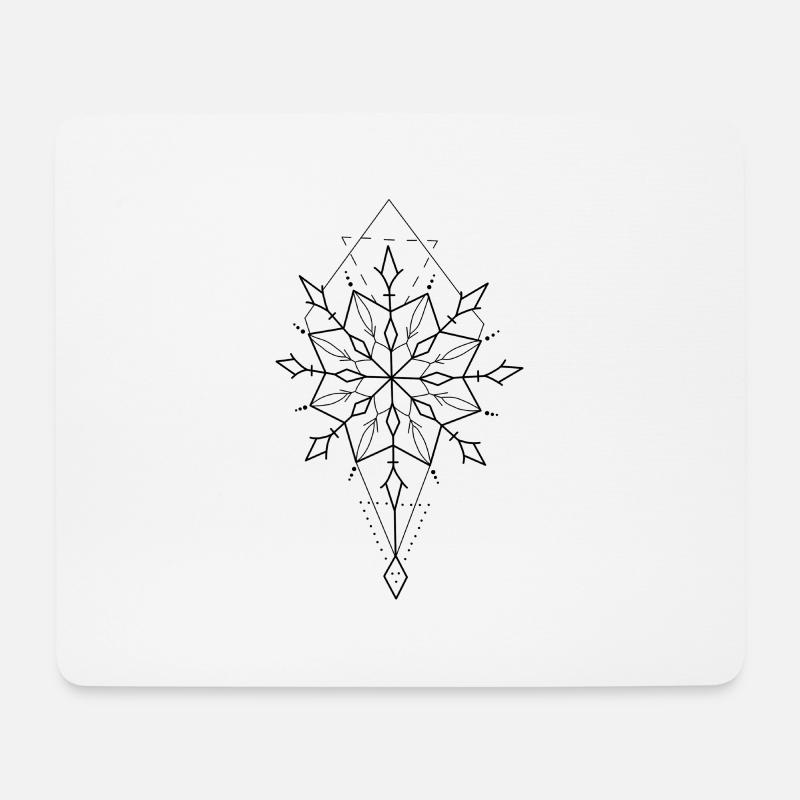 Muster Symbol Geometrie - Mousepad (Querformat) - Weiß