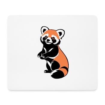 Amour panda roux - Pet Design - Tapis de souris (format paysage) - blanc - Devant