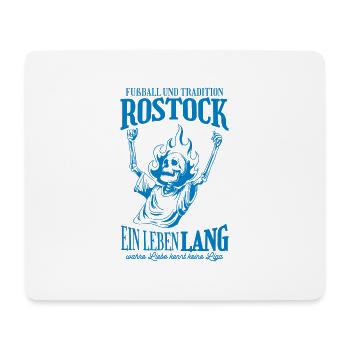 Rostock Tradition Fußball Geschenk - Mousepad (Querformat) - Weiß - Vorne