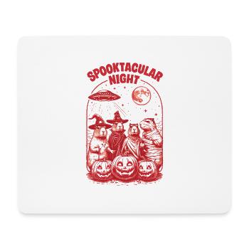 Halloween Capybara Ufo Geist Geschenkidee - Mousepad (Querformat) - Weiß - Vorne