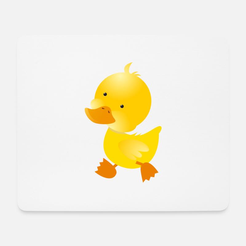 Ente - Mousepad (Querformat) - Weiß
