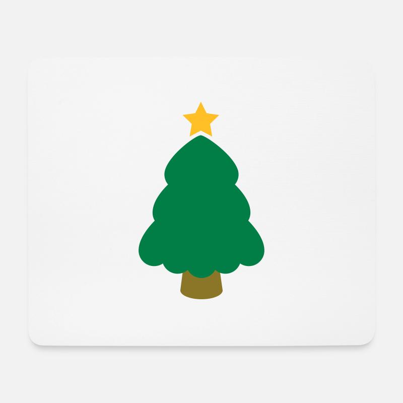 christmas tree - Mousepad (Querformat) - Weiß