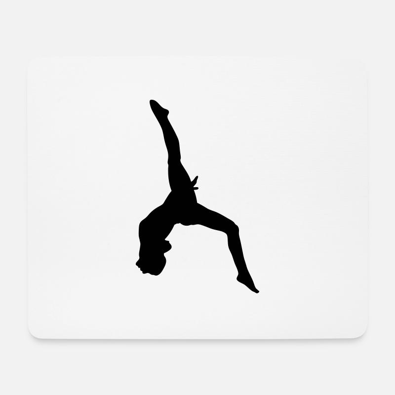 Turnen - Mousepad (Querformat) - Weiß