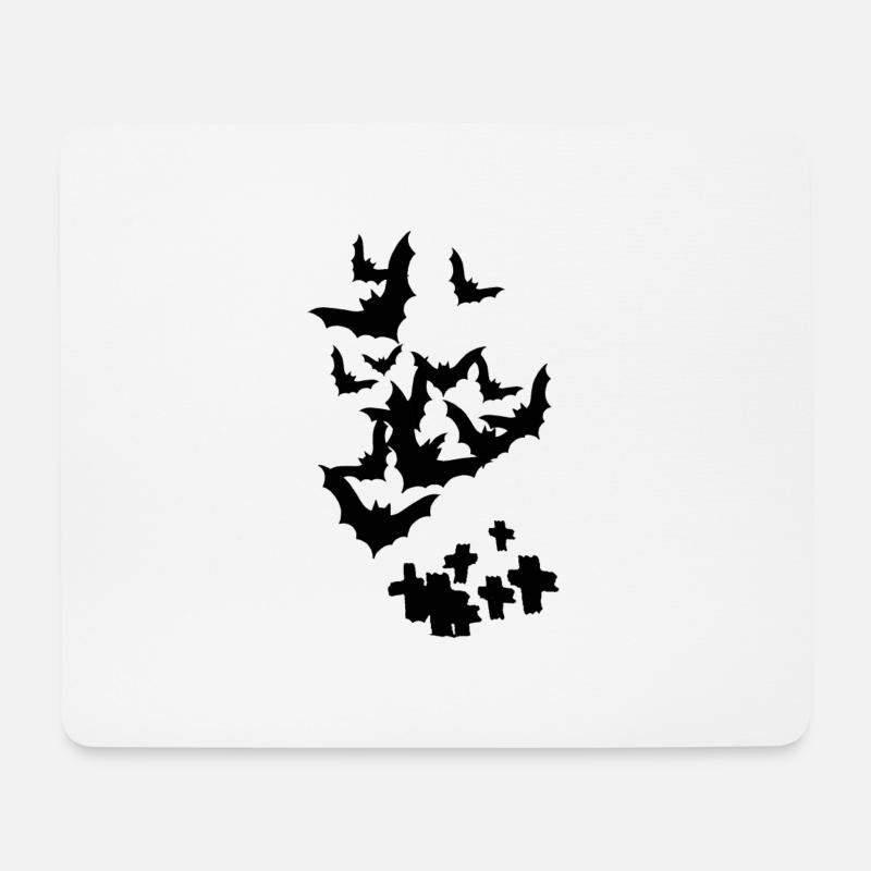 BATS - Mousepad (Querformat) - Weiß