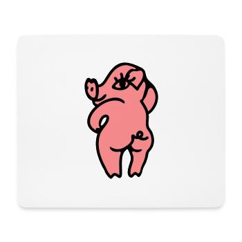 Sexy geile Sau - Mousepad (Querformat) - Weiß - Vorne
