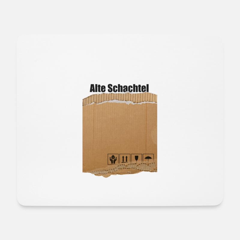 Alte Schachtel - Mousepad (Querformat) - Weiß