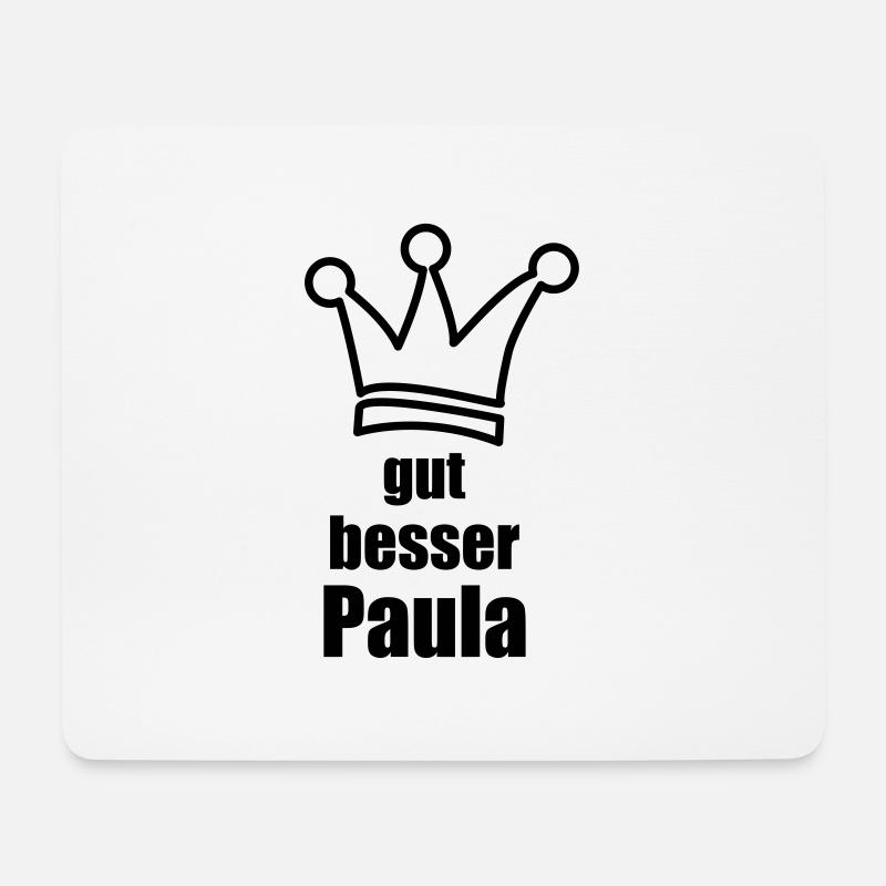 Paula - Mousepad (Querformat) - Weiß