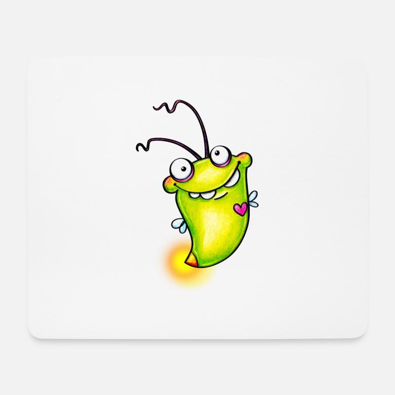 glowworm - Mousepad (Querformat) - Weiß