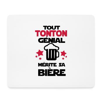 tout tonton génial - Tapis de souris (format paysage) - blanc - Devant