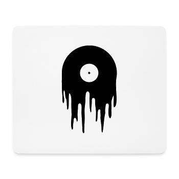 Vinyl schmelzend DJ Schallplatte platte record - Mousepad (Querformat) - Weiß - Vorne