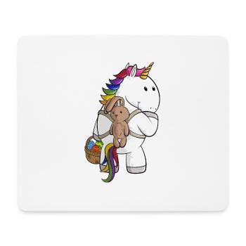 Oster Comic Einhorn - Mousepad (Querformat) - Weiß - Vorne