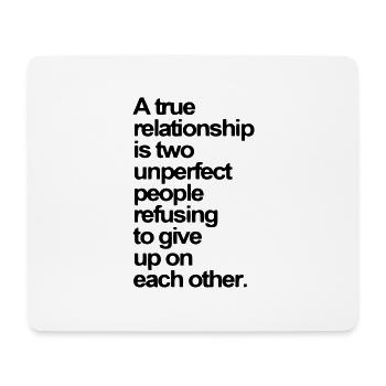 Citation sur l'amour et la relation - Tapis de souris (format paysage) - blanc - Devant