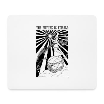 Die Zukunft ist weiblich - Mousepad (Querformat) - Weiß - Vorne