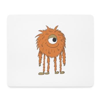 Orange Monster - Mouse Pad (horizontal) - white - Front
