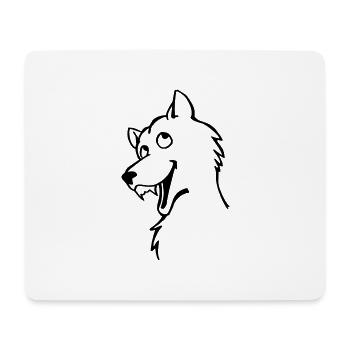Bad Wolf - Mousepad (Querformat) - Weiß - Vorne