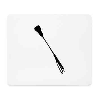 Gerte - riding crop - Mousepad (Querformat) - Weiß - Vorne