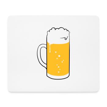 pint glass - Mouse Pad (horizontal) - white - Front