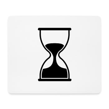 sanduhr_f1 - Mousepad (Querformat) - Weiß - Vorne