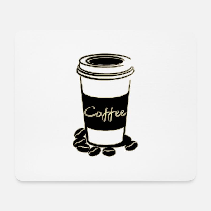Coffee, coffee - Mouse Pad (horizontal) - white
