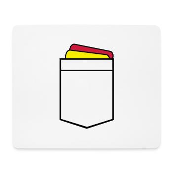 Arbitre - Tapis de souris (format paysage) - blanc - Devant