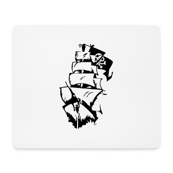 Piratenschiff - Mousepad (Querformat) - Weiß - Vorne