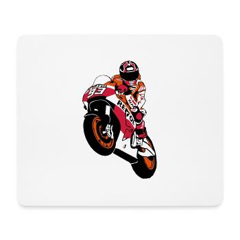 MotoGP - Motorsport - Motorrad - Mousepad (Querformat) - Weiß - Vorne