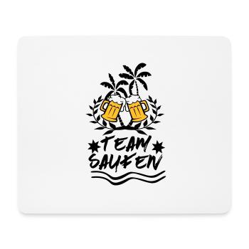 Team Saufen Malle JGA Party Design - Mousepad (Querformat) - Weiß - Vorne
