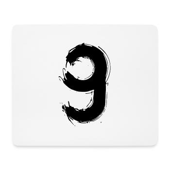 Die Neun - Mousepad (Querformat) - Weiß - Vorne