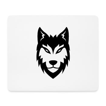 wolf - Mouse Pad (horizontal) - white - Front