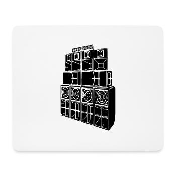 sound system - Mouse Pad (horizontal) - white - Front