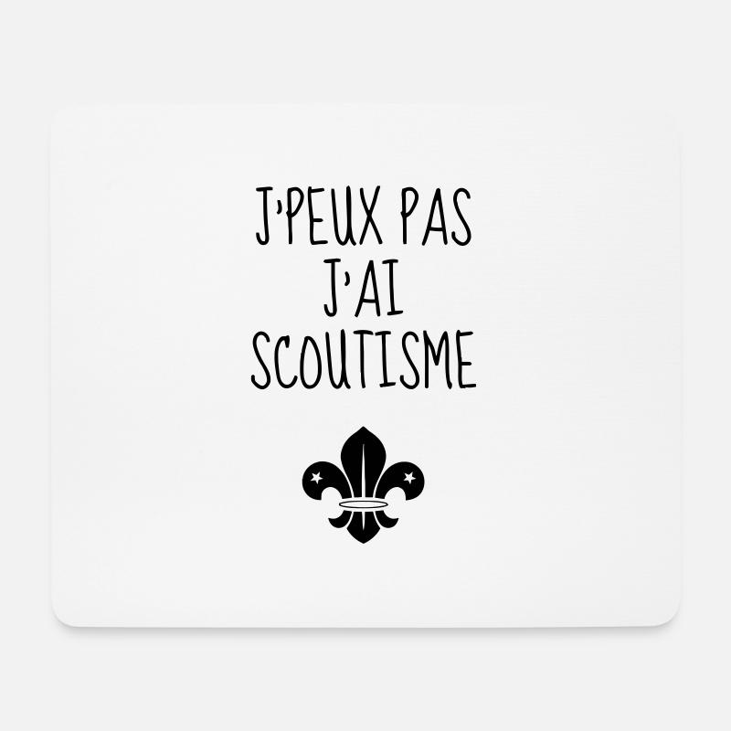 Scout / Scouting / Pfadfinder / Pfadfinderin - Mousepad (Querformat) - Weiß