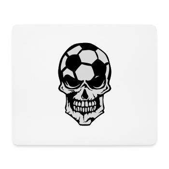 Football soccer skull sport logo 2 - Mouse Pad (horizontal) - white - Front
