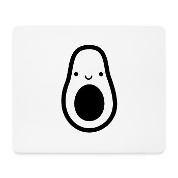 avocat petit doux visage yeux bouche petit niedl - Tapis de souris (format paysage) - blanc - Devant