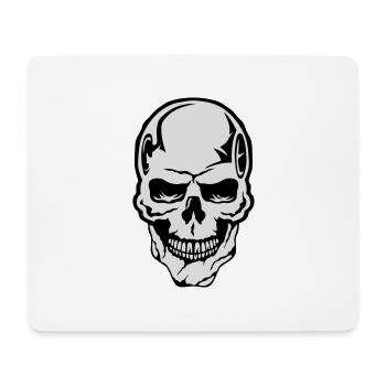 tete de mort halloween crane dessin 444076 - Tapis de souris (format paysage) - blanc - Devant