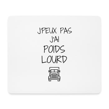 Trucker LKW Fahrer Routier Truck Camion Transport - Mouse Pad (horizontal) - white - Front